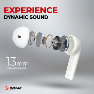 SiGMA wireless Earbuds Wave T6 TWS