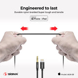 Sigma Lightning to 3.5mm audio cables AUX-03