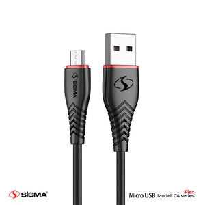 Flex Micro Cable - 2.4A Auto Disconnect - C4 - Black