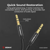 Sigma AUX Stereo Audio Cable - AUX-01