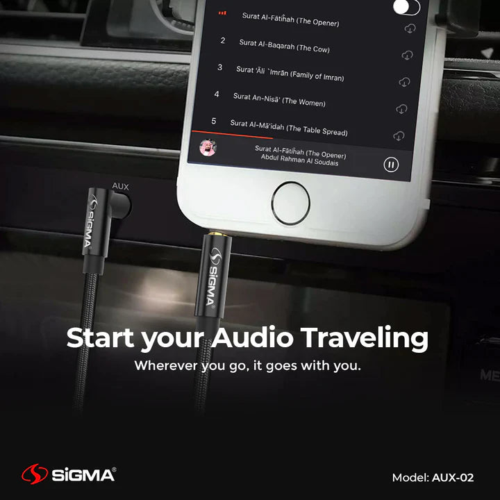 Sigma AUX Stereo Audio Cable AUX-02