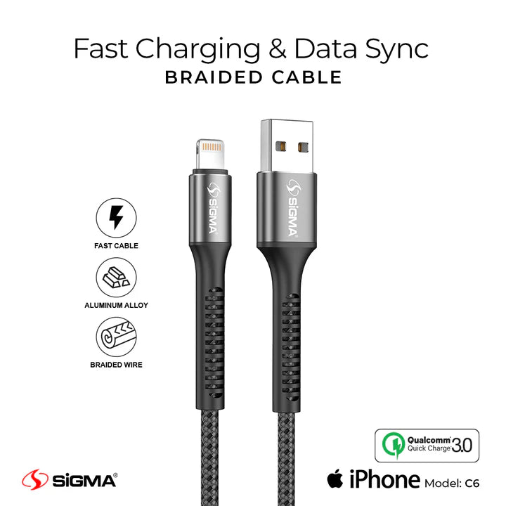 Braided cable C6-Lightning Box