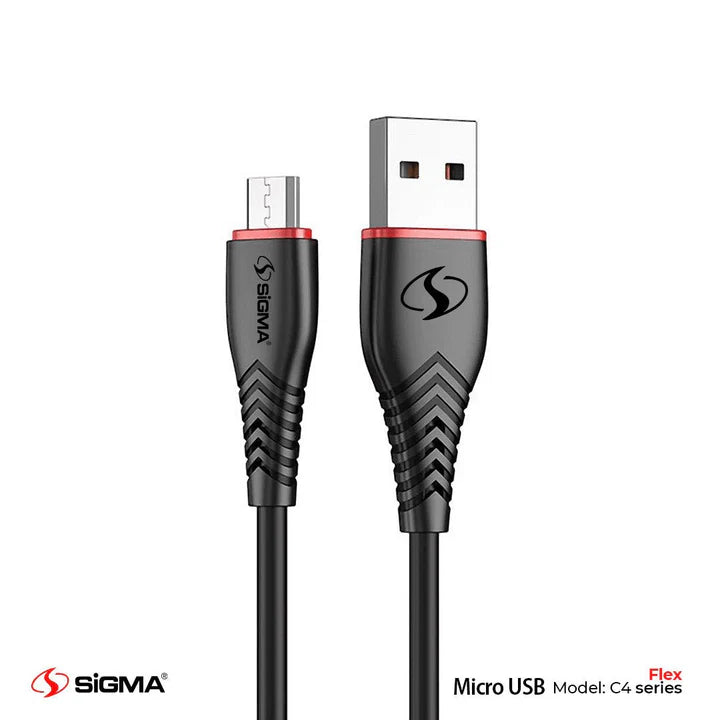 Flex Micro Cable - 2.4A Auto Disconnect - C4 - Black