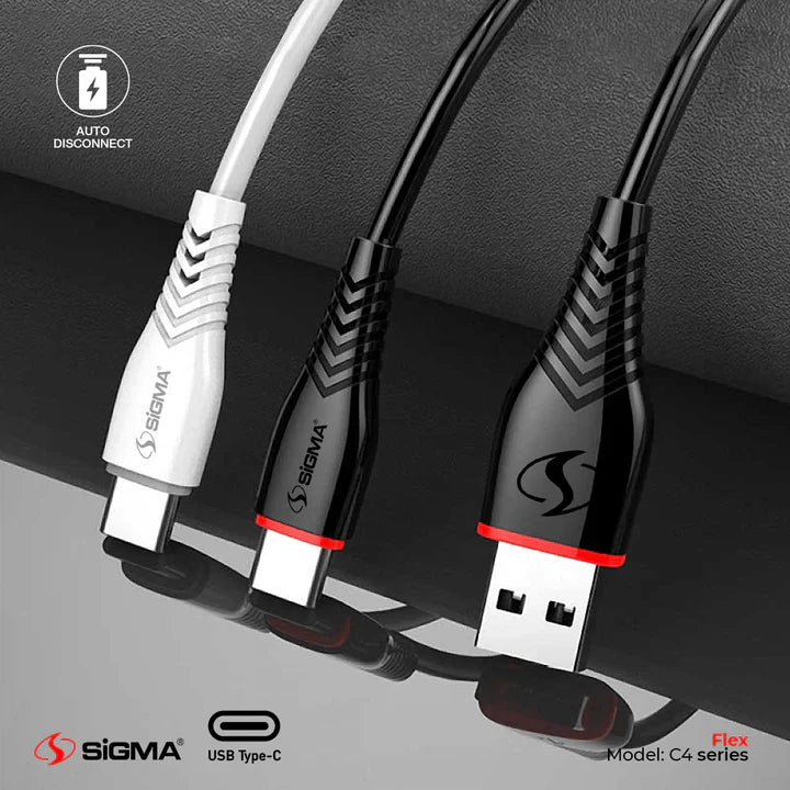 Flex Type-C Cable - 2.4A Auto Disconnect - C4