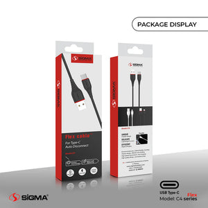 Flex Type-C Cable - 2.4A Auto Disconnect - C4
