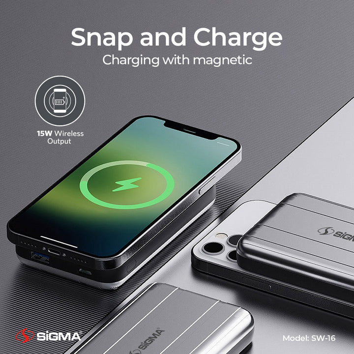 Sigma Wireless Power Bank 10000mAh SW-16 MagSafe