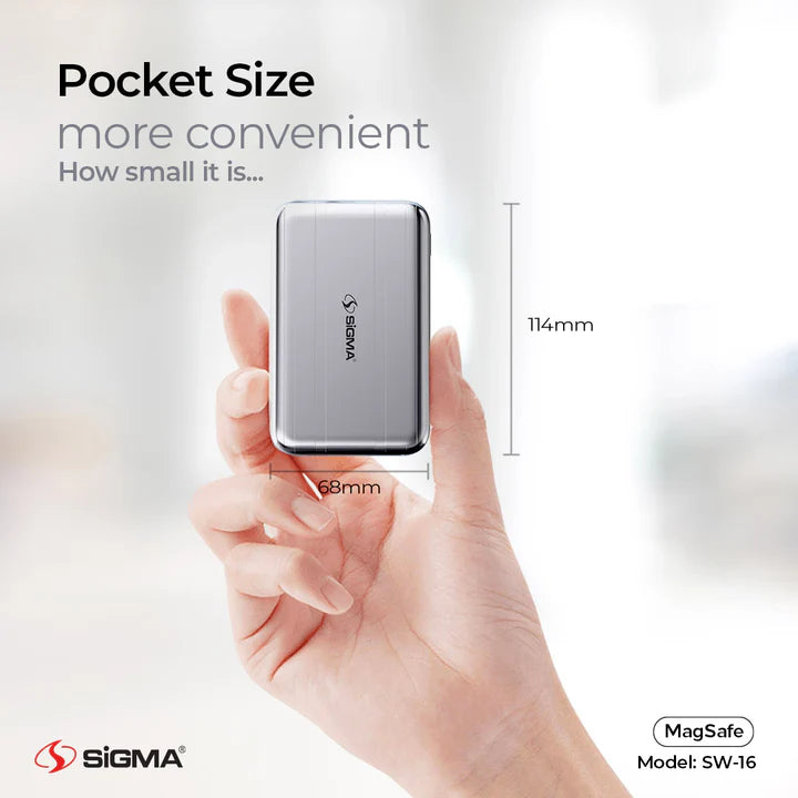 Sigma Wireless Power Bank 10000mAh SW-16 MagSafe