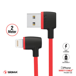 Ninety Cable Lighting For iPhone Auto Disconnect C2