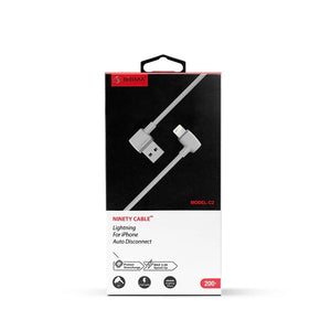 Ninety Cable Lighting For iPhone Auto Disconnect C2