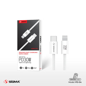 SiGMA 30W PD SERIES CABLE Lightning to C Model: PD-4
