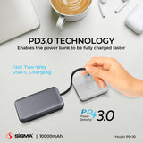 SIGMA PD-10 10,000 mAh 4 IN 1 Power Bank