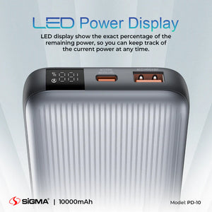 SIGMA PD-10 10,000 mAh 4 IN 1 Power Bank