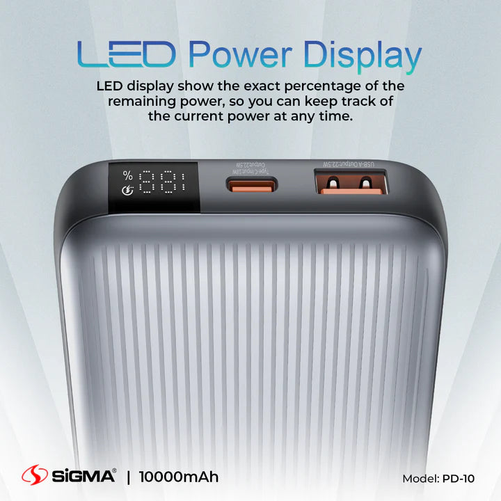 SIGMA PD-10 10,000 mAh 4 IN 1 Power Bank
