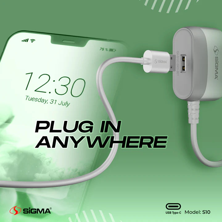 Sigma S10 Built-in Type-C Cable Charger