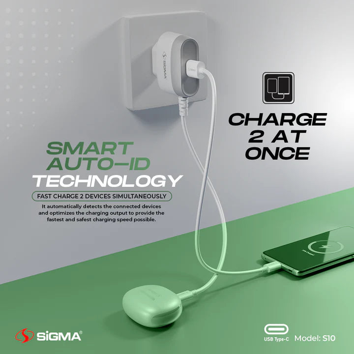 Sigma S10 Built-in Type-C Cable Charger