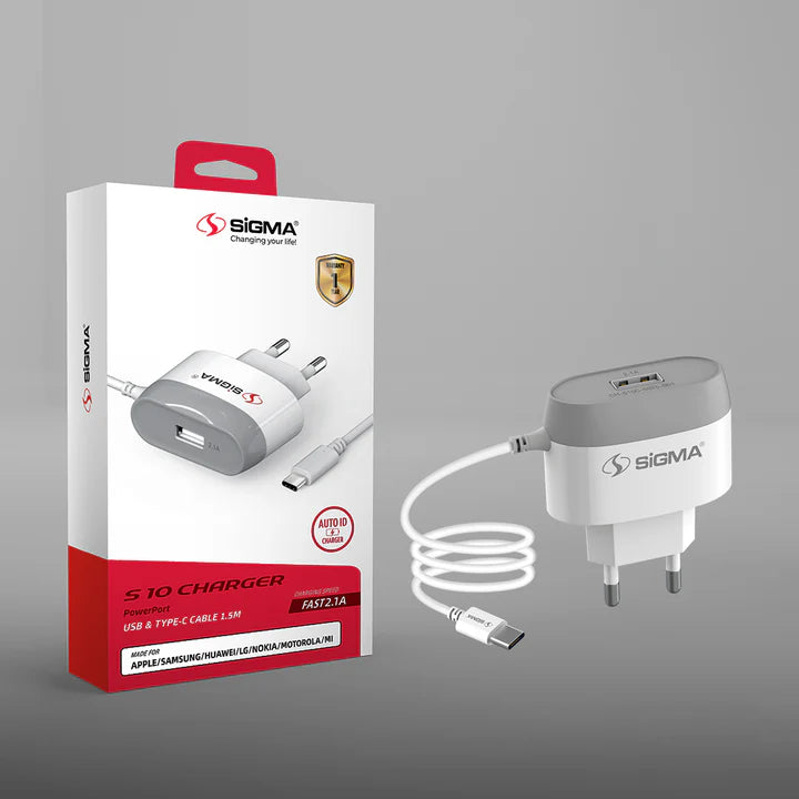 Sigma S10 Built-in Type-C Cable Charger