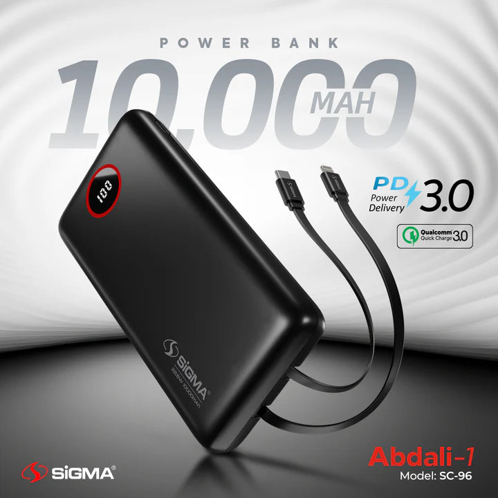 SiGMA ABDALI-1 (2in1) POWER BANK 10000 mAh SC-96