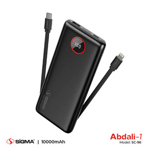 SiGMA ABDALI-1 (2in1) POWER BANK 10000 mAh SC-96