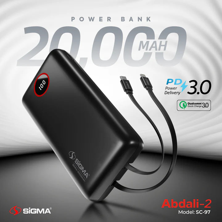 SiGMA ABDALI-2 (2in1) POWER BANK 20000 mAh SC-97