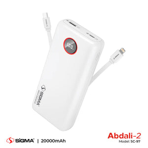 SiGMA ABDALI-2 (2in1) POWER BANK 20000 mAh SC-97