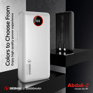 SiGMA ABDALI-2 (2in1) POWER BANK 20000 mAh SC-97
