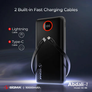 SiGMA ABDALI-1 (2in1) POWER BANK 10000 mAh SC-96