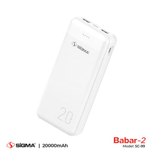 SIGMA BABAR-2 POWER BANK 20000 MAH SC-99