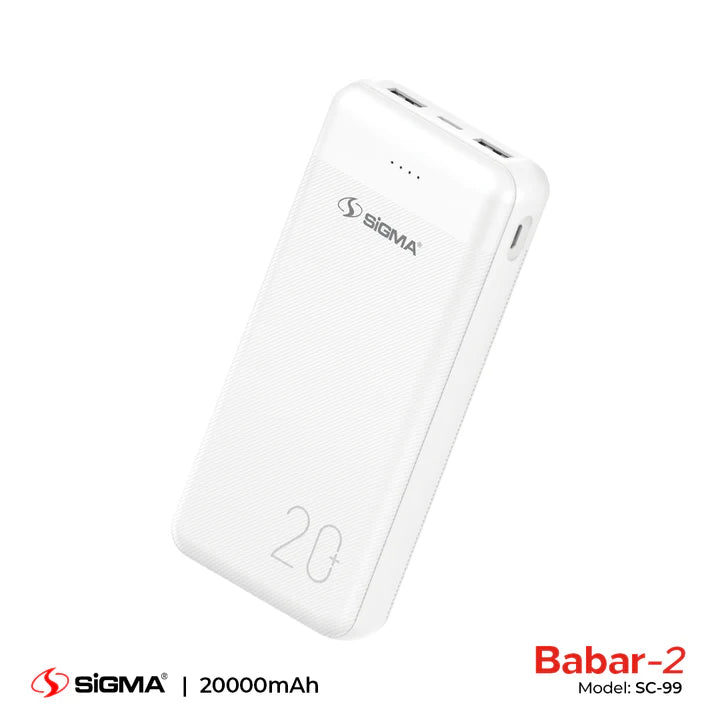 SIGMA BABAR-2 POWER BANK 20000 MAH SC-99