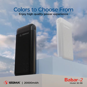 SIGMA BABAR-2 POWER BANK 20000 MAH SC-99