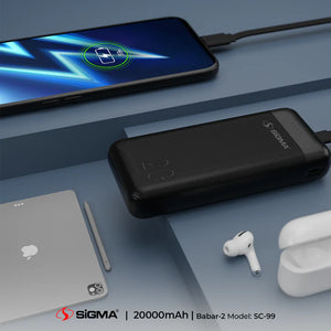 SIGMA BABAR-2 POWER BANK 20000 MAH SC-99