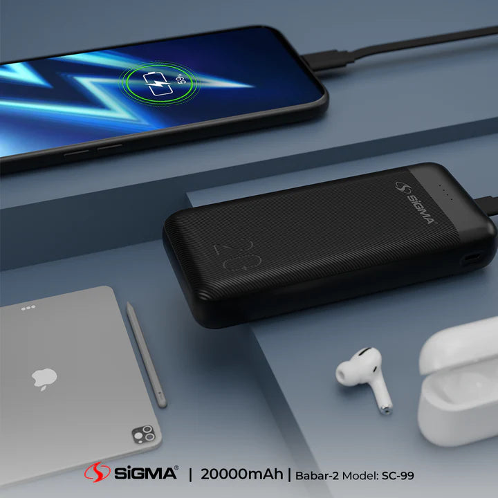SIGMA BABAR-2 POWER BANK 20000 MAH SC-99