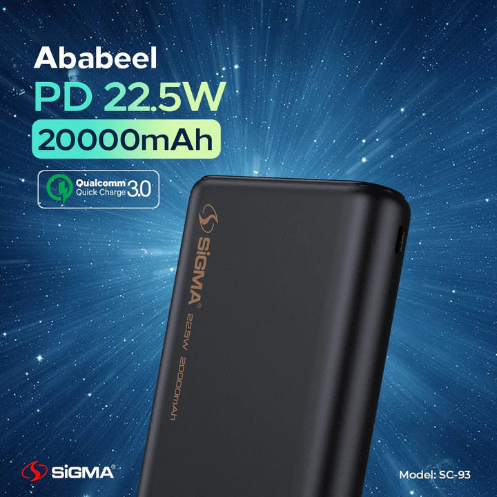 Sigma Ababeel Power Bank 20000mAh SC-93