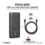 Sigma Wireless Power Bank 10000mAh SW-15
