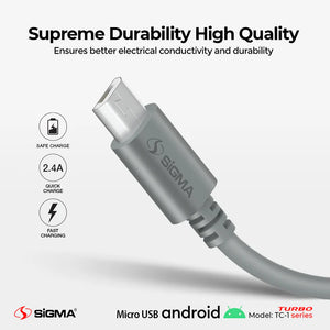 Turbo Micro Cable 2.4A Auto Disconnect - TC-1