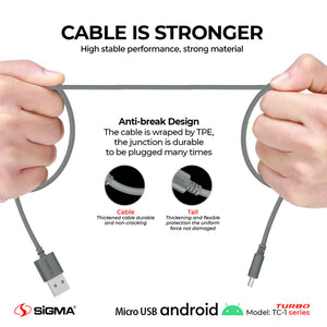 Turbo Micro Cable 2.4A Auto Disconnect - TC-1