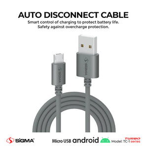 Turbo Micro Cable 2.4A Auto Disconnect - TC-1