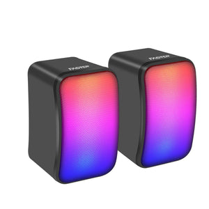 Faster Speaker for PC - Usb 2.0 Speaker, Rgb Mini PC Gaming Speakers