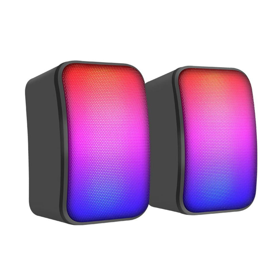 Faster Speaker for PC - Usb 2.0 Speaker, Rgb Mini PC Gaming Speakers