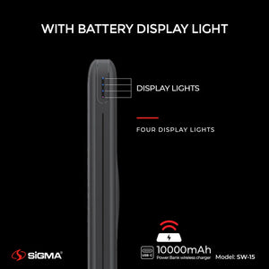 Sigma Wireless Power Bank 10000mAh SW-15