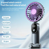 1200mAh battery handheld fan usb charging personal pocket fan mini portable small fan