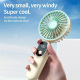 1200mAh battery handheld fan usb charging personal pocket fan mini portable small fan
